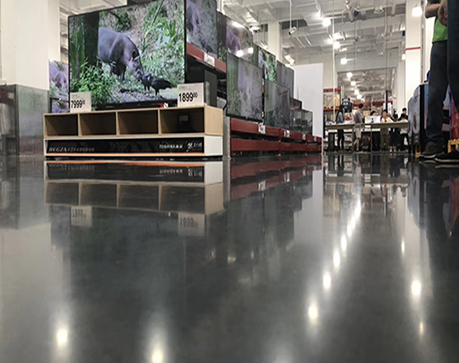 倉儲水性硬化劑地坪施工案例