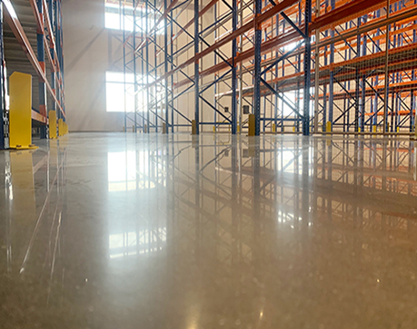 倉儲水性硬化地坪案例